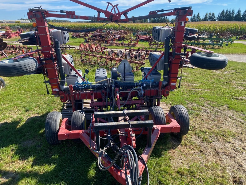 Planting  White 6700 8 Row Corn Planter w/ Sunflower Cart Photo